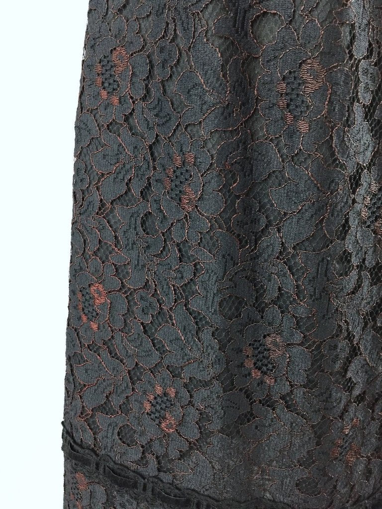 1950s Vintage Helen Whiting Black Lace Cocktail Dress - ThisBlueBird
