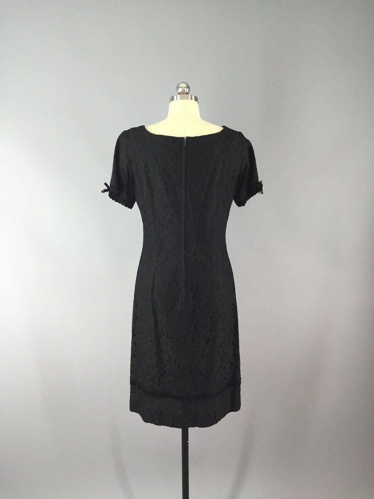 1950s Vintage Helen Whiting Black Lace Cocktail Dress – ThisBlueBird