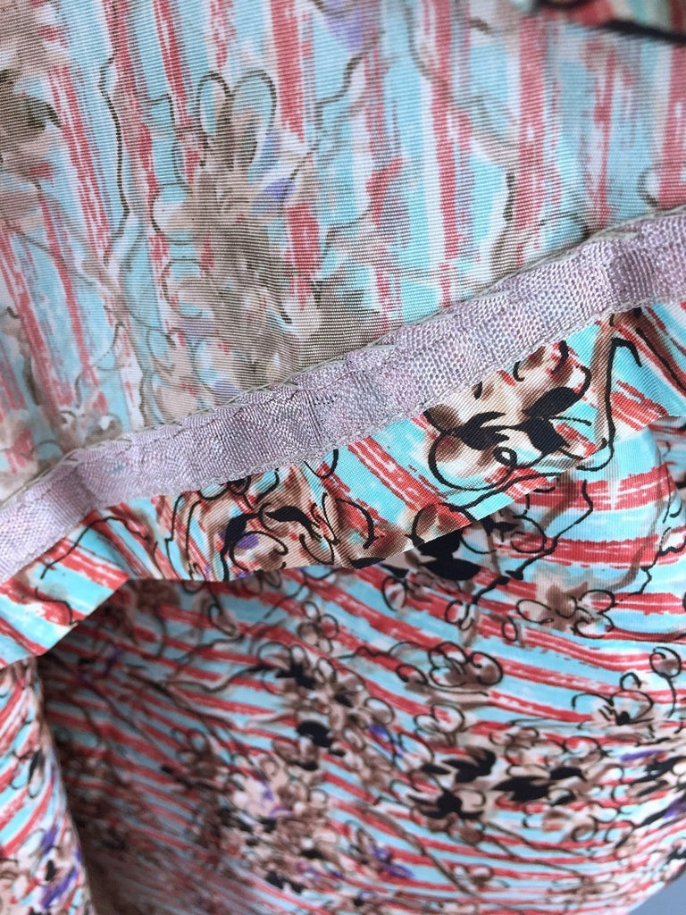 1950s Vintage Floral Print Summer Dress - ThisBlueBird