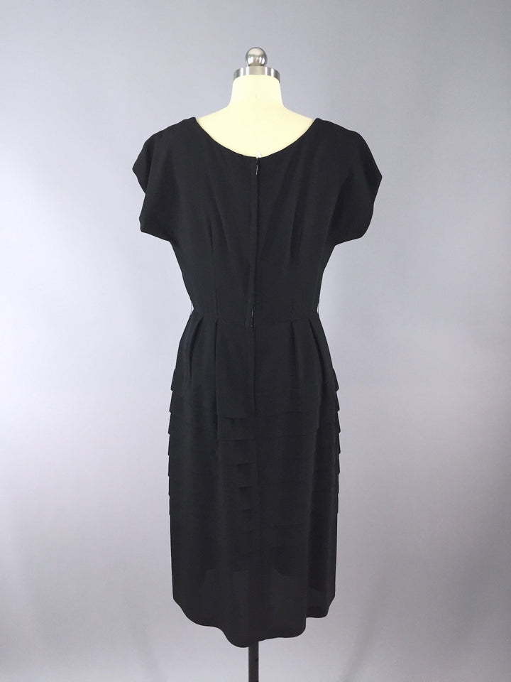 1950s Vintage Little Black Dress - ThisBlueBird