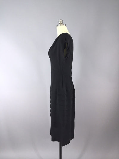 1950s Vintage Little Black Dress - ThisBlueBird