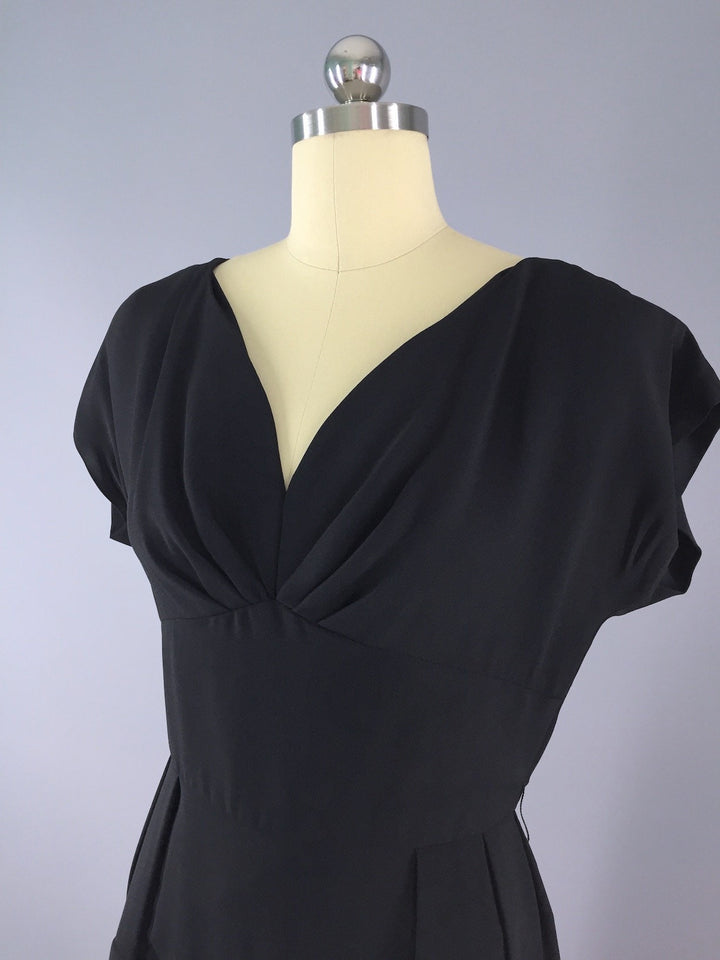 1950s Vintage Little Black Dress - ThisBlueBird