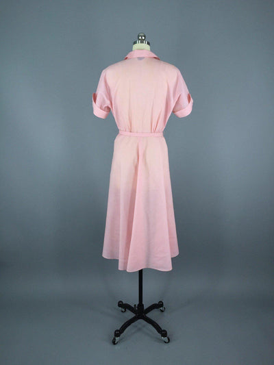 1950s Vintage Pink Day Dress - ThisBlueBird