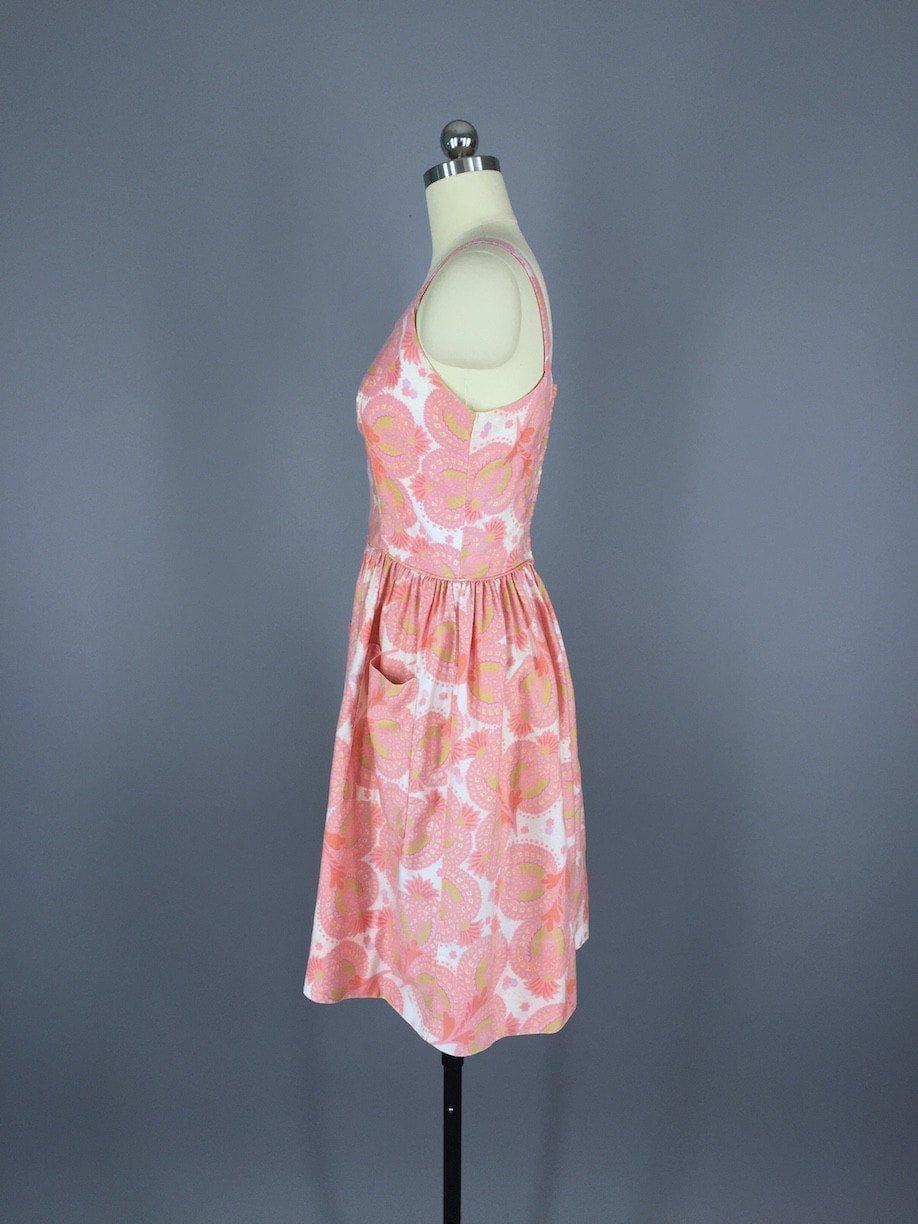 1950s Vintage Pink Sundress - ThisBlueBird