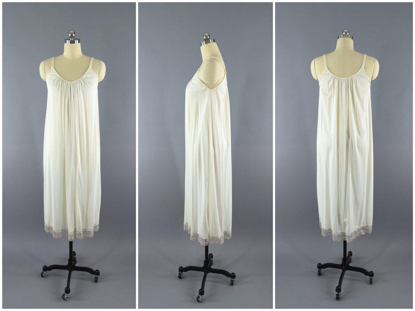1960s Peignoir Set / Robe and Nightgown - ThisBlueBird