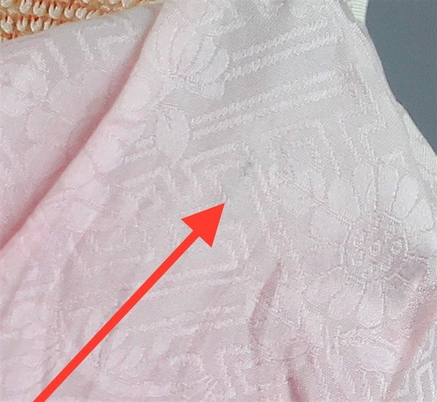 1960s Silk Kimono Obiage Scarf / Pastel Pink Ombre Shibori - ThisBlueBird