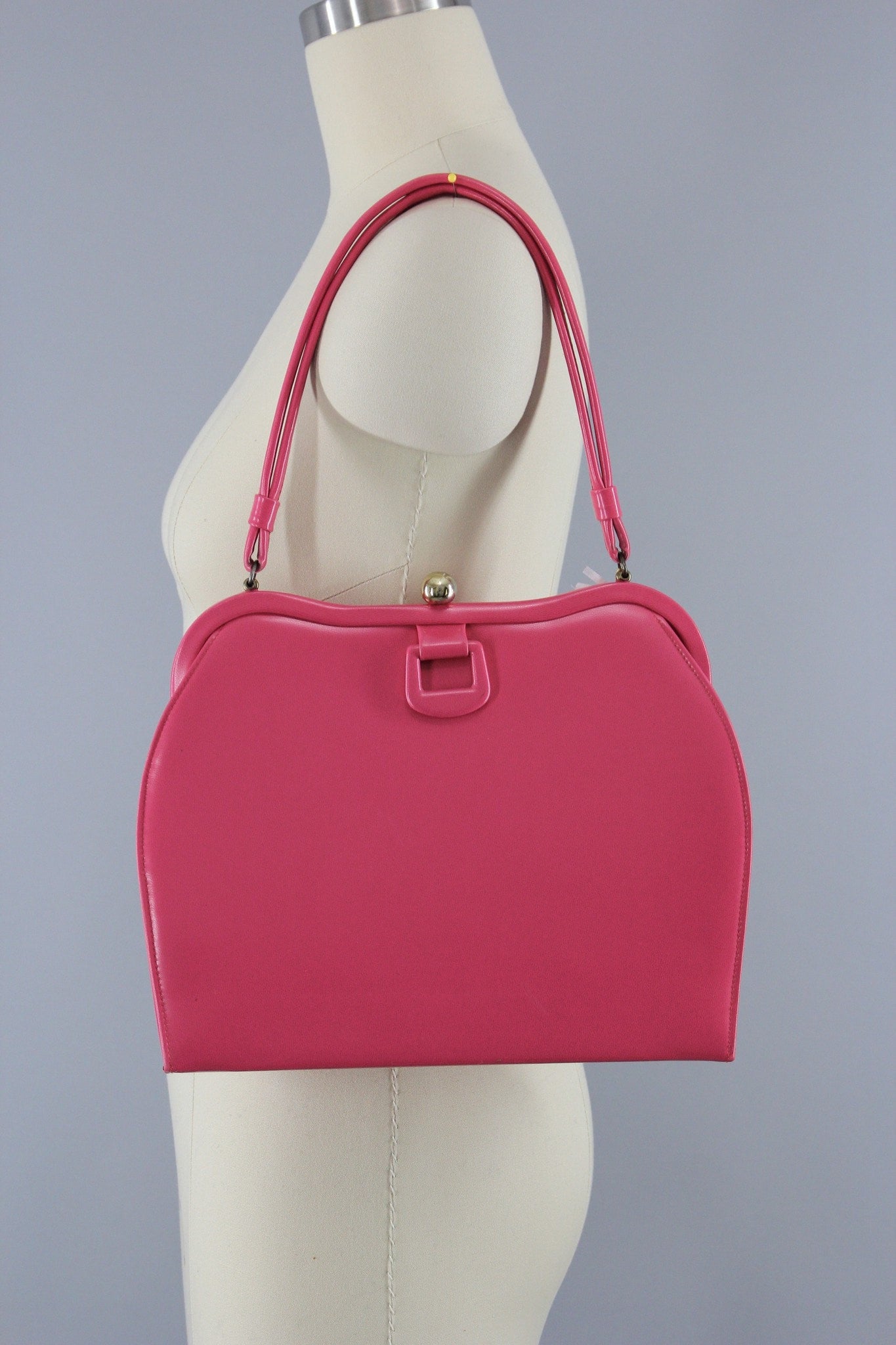 1960s Vintage Mod Pink Frame Purse Handbag by Theodor California - ThisBlueBird