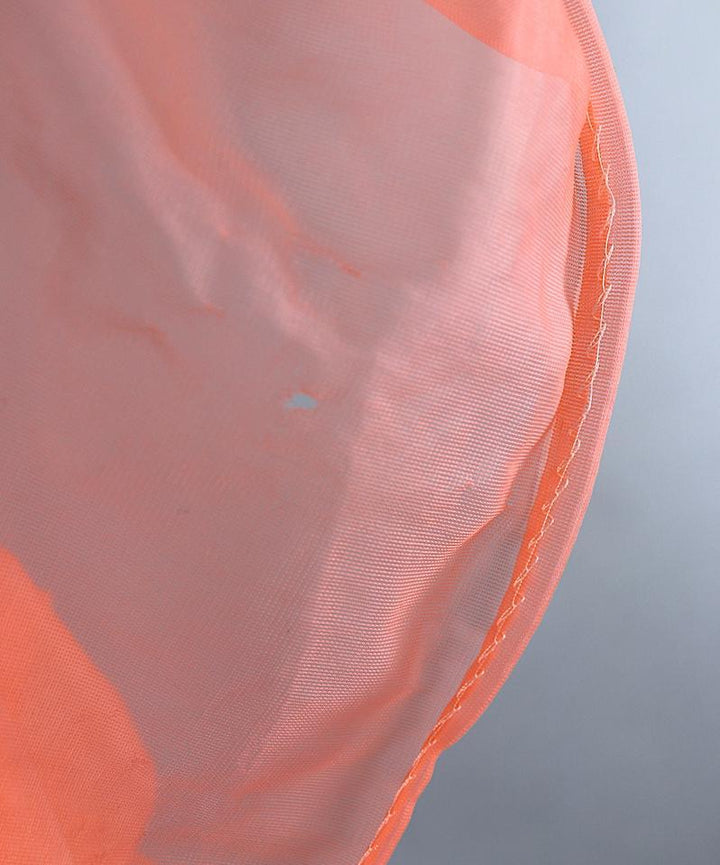 1960s Vintage Orange Chiffon Nightie Nightgown - ThisBlueBird