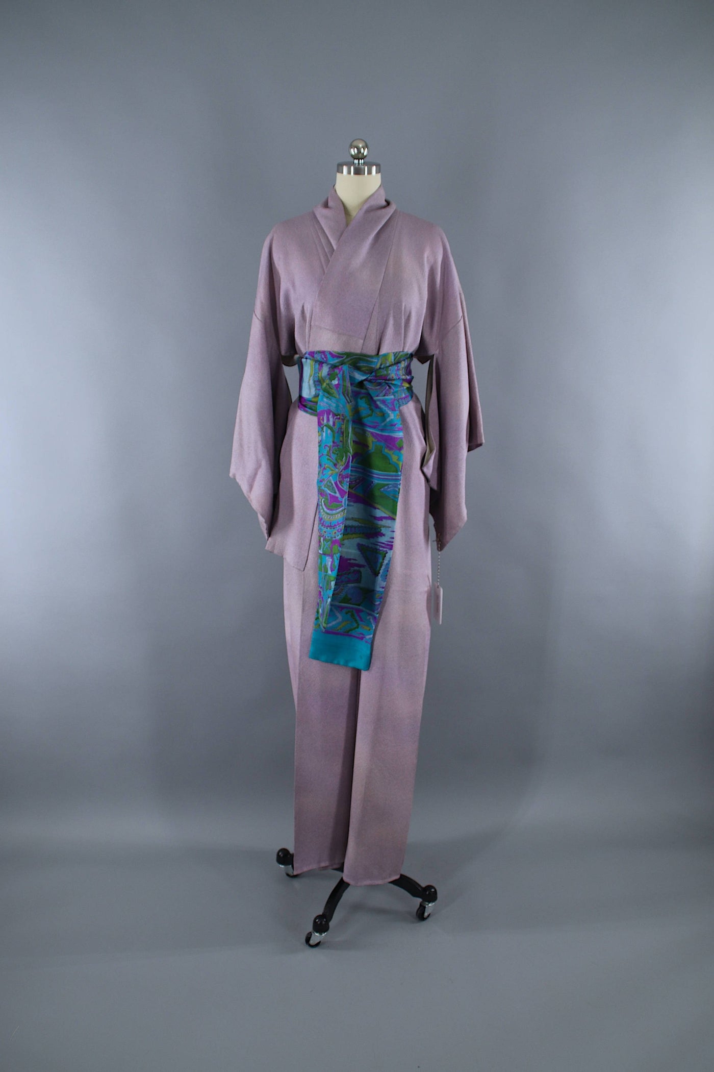 1960s Vintage Silk Kimono Robe / Dusty Lavender – ThisBlueBird