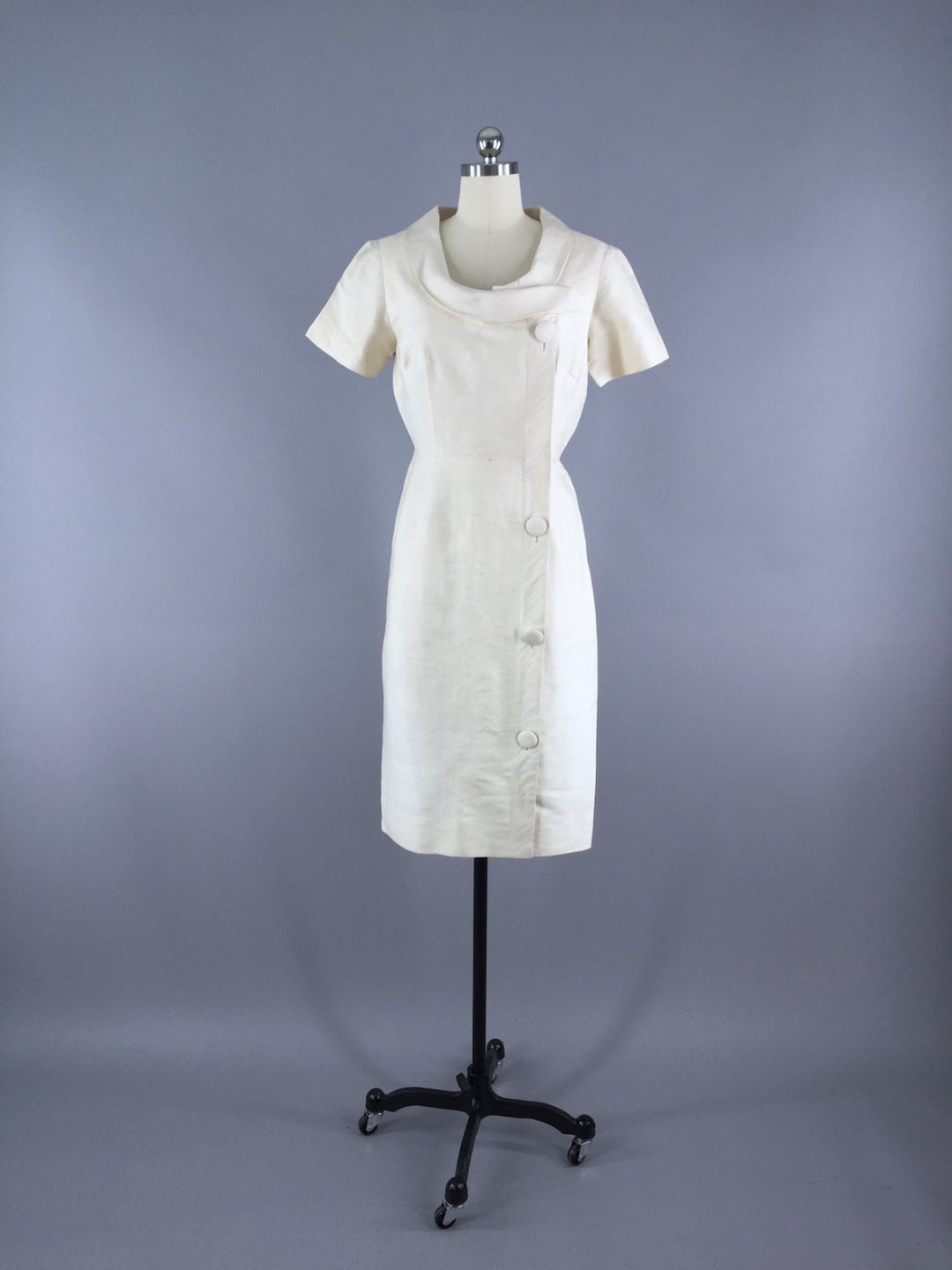 slim fit dress slacks 1960s Vintage White Thai Silk Dress – ThisBlueBird