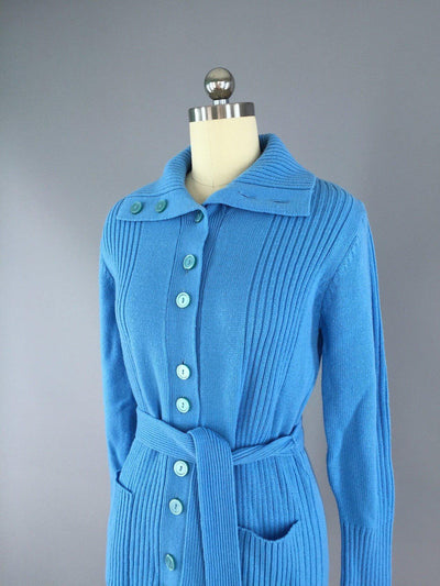 1970s Belted Sweater Cardigan by Donnkenny - ThisBlueBird