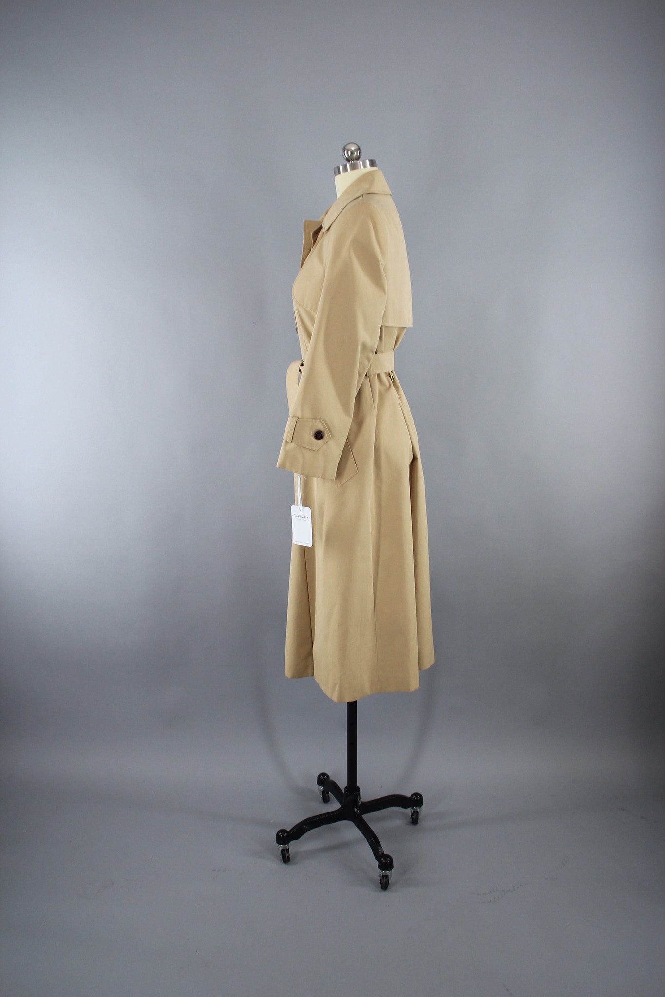 1980s Vintage Etienne Aigner Trench Coat - ThisBlueBird