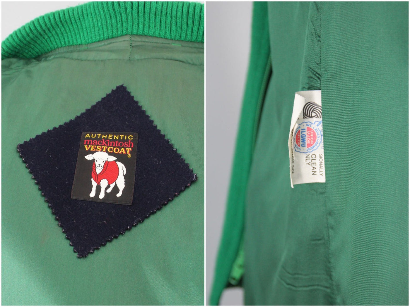 1980s Vintage Macintosh Coat Vestcoat - ThisBlueBird