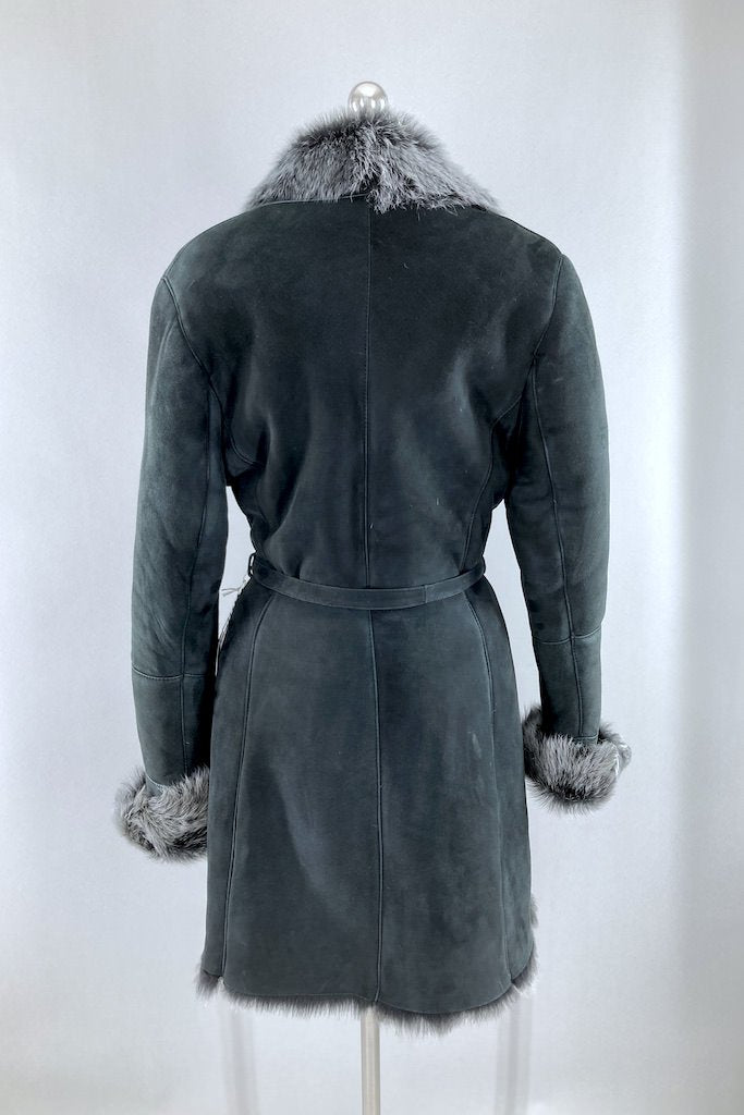 Giorgio Paris Shearling Fur Coat-ThisBlueBird - Modern Vintage