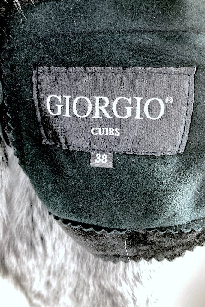 Giorgio Paris Shearling Fur Coat-ThisBlueBird - Modern Vintage