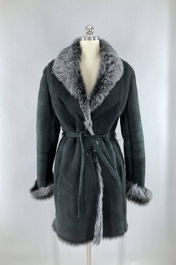 Giorgio Paris Shearling Fur Coat-ThisBlueBird - Modern Vintage