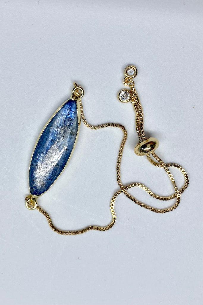 Gold Kyanite Bracelet-ThisBlueBird