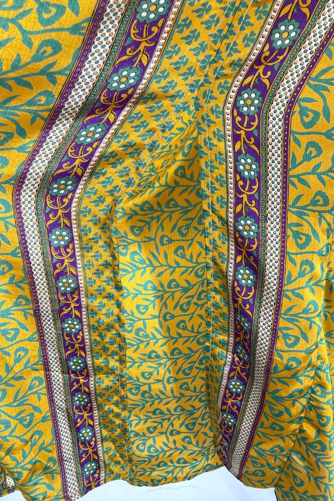 Kerala Kaftan / Gold &amp; Turquoise-ThisBlueBird