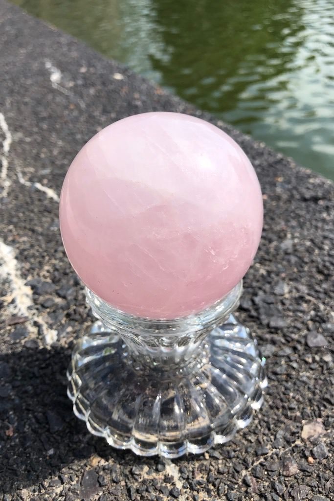 Madagascar Rose outlets Quartz sphere