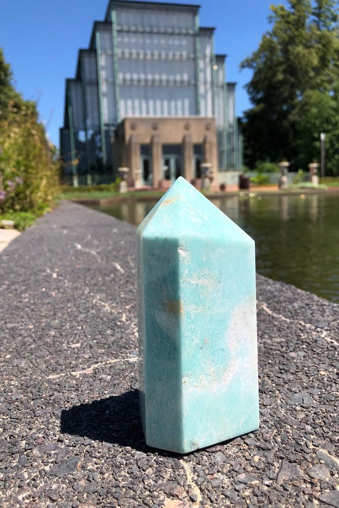 Natural Green Amazonite Crystal Point Tower-ThisBlueBird - Modern Vintage