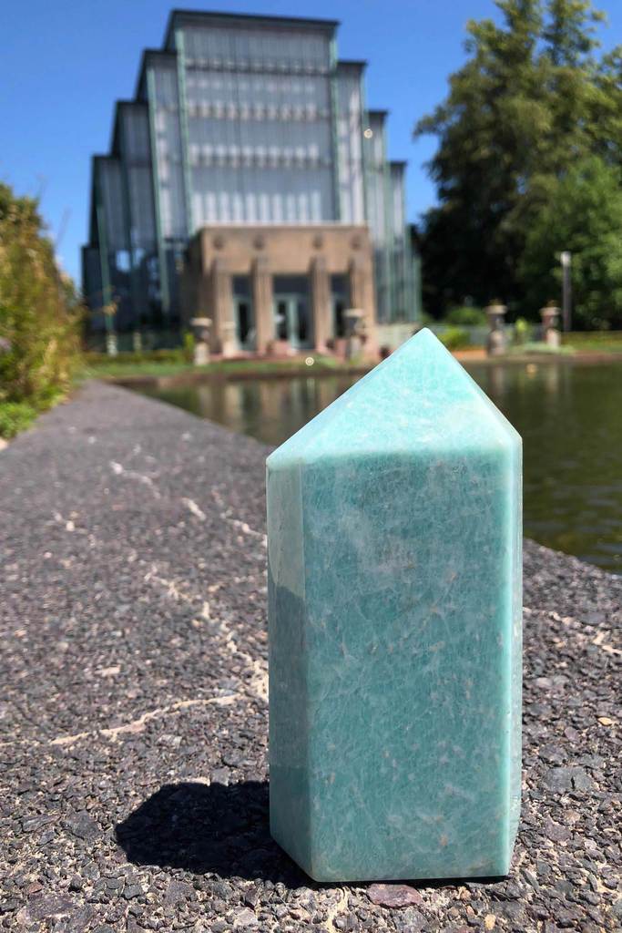 Natural Green Amazonite Crystal Point Tower-ThisBlueBird - Modern Vintage