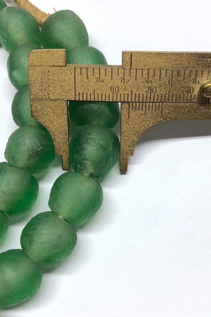 Recycled Glass Beads - Bottle Green-ThisBlueBird - Modern Vintage