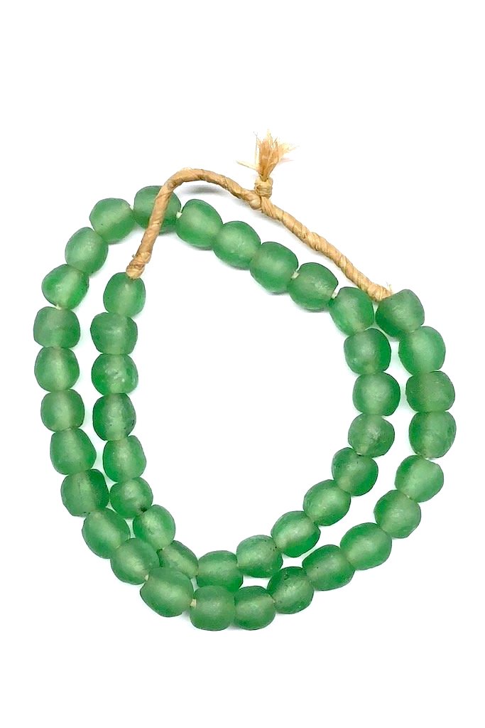 Recycled Glass Beads - Bottle Green-ThisBlueBird