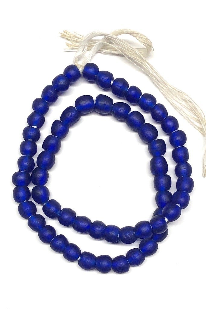 Recycled Glass Beads - Cobalt Blue-ThisBlueBird - Modern Vintage