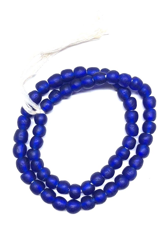 Recycled Glass Beads - Cobalt Blue-ThisBlueBird