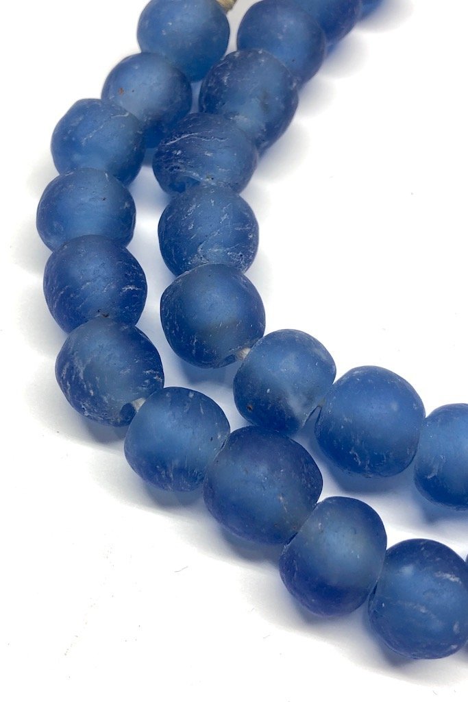 Recycled Glass Beads - Cornflower Blue-ThisBlueBird - Modern Vintage