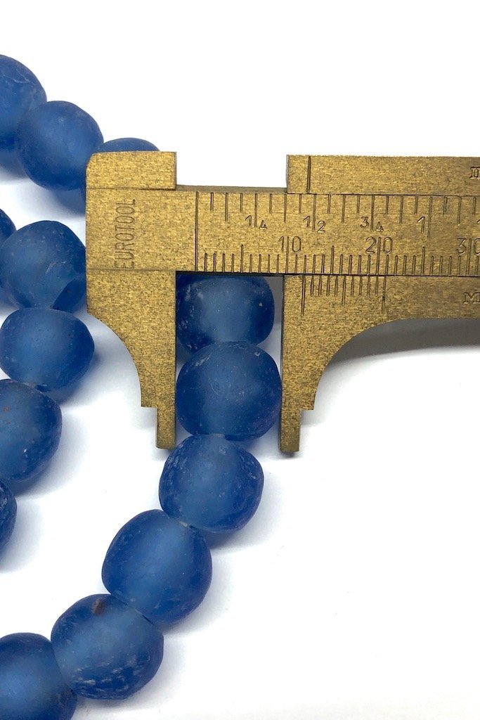 Recycled Glass Beads - Cornflower Blue-ThisBlueBird - Modern Vintage