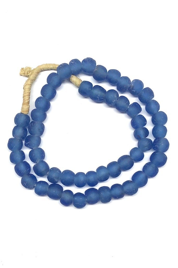 Recycled Glass Beads - Cornflower Blue-ThisBlueBird - Modern Vintage