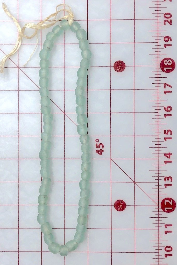 Recycled Glass Beads - Light Aqua Blue-ThisBlueBird - Modern Vintage
