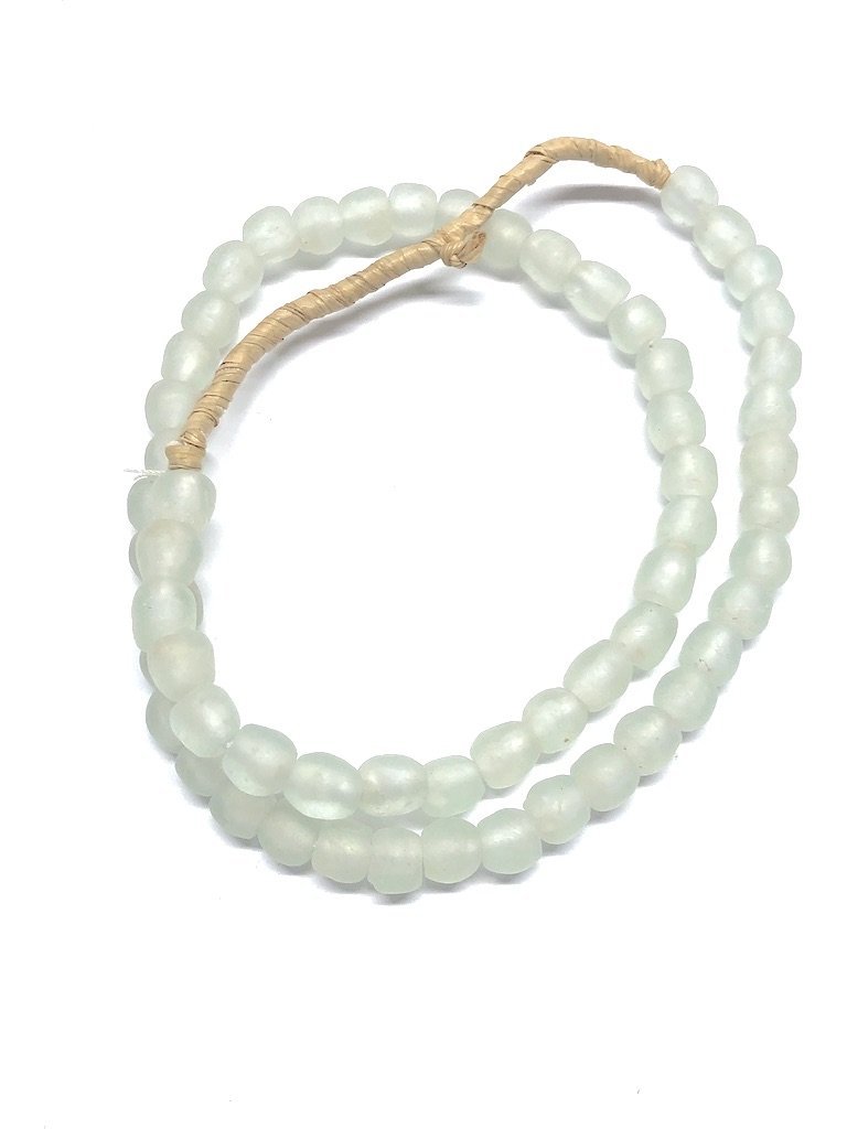 Recycled Glass Beads - Pale Aqua Blue-ThisBlueBird - Modern Vintage