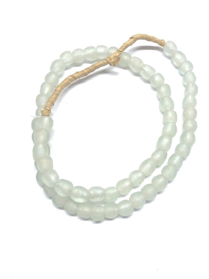 Recycled Glass Beads - Pale Aqua Blue-ThisBlueBird - Modern Vintage
