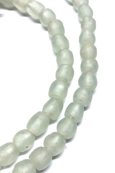 Recycled Glass Beads - Pale Aqua Blue-ThisBlueBird - Modern Vintage