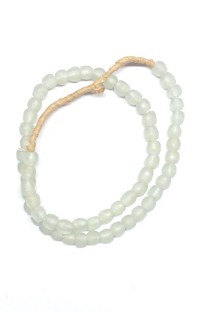 Recycled Glass Beads - Pale Aqua Blue-ThisBlueBird - Modern Vintage