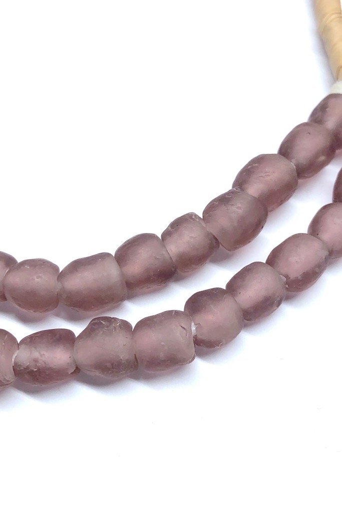 Recycled Glass Beads - Purple-ThisBlueBird - Modern Vintage