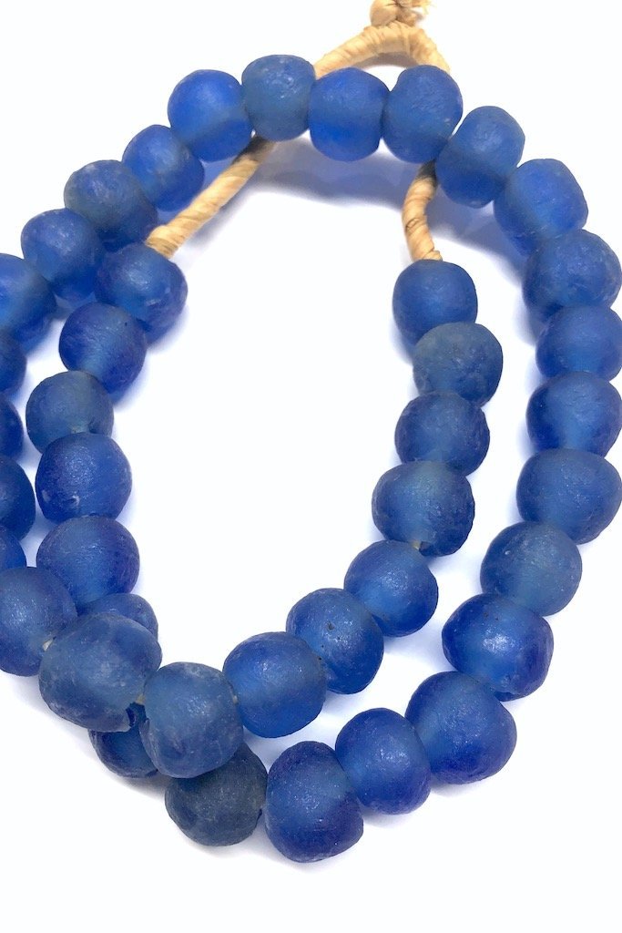 Recycled Glass Beads - Royal Blue-ThisBlueBird - Modern Vintage