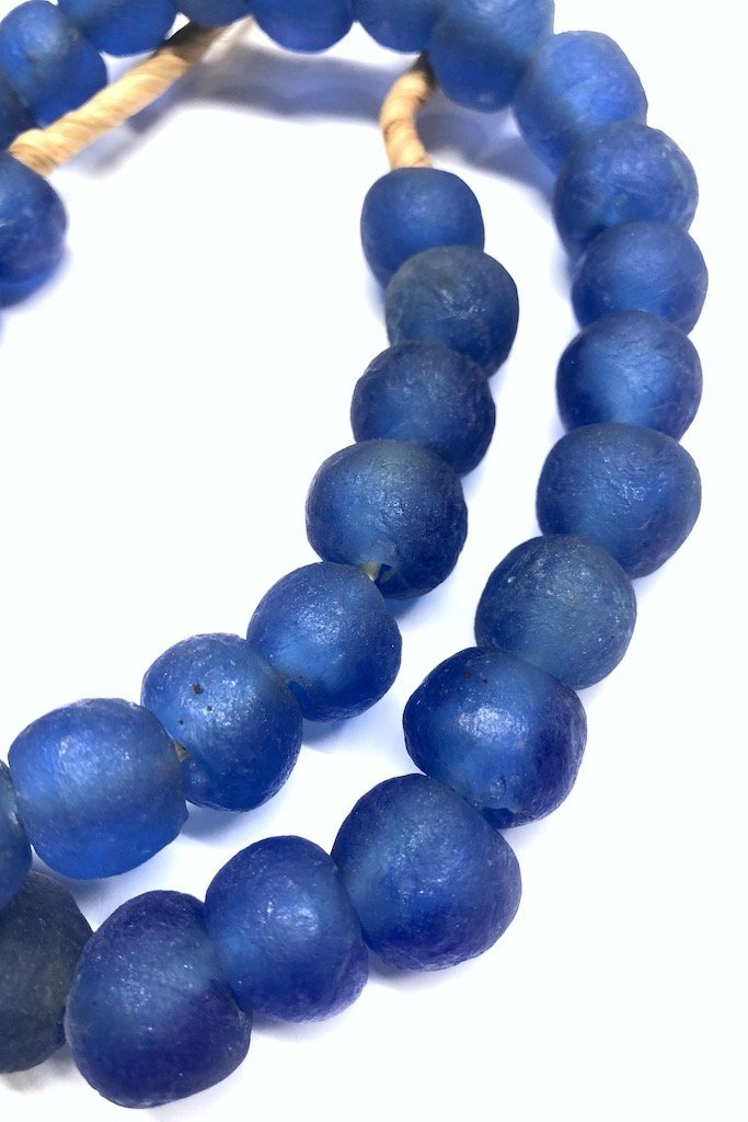 Recycled Glass Beads - Royal Blue-ThisBlueBird - Modern Vintage