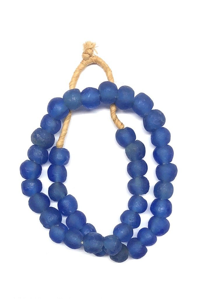 Recycled Glass Beads - Royal Blue-ThisBlueBird - Modern Vintage
