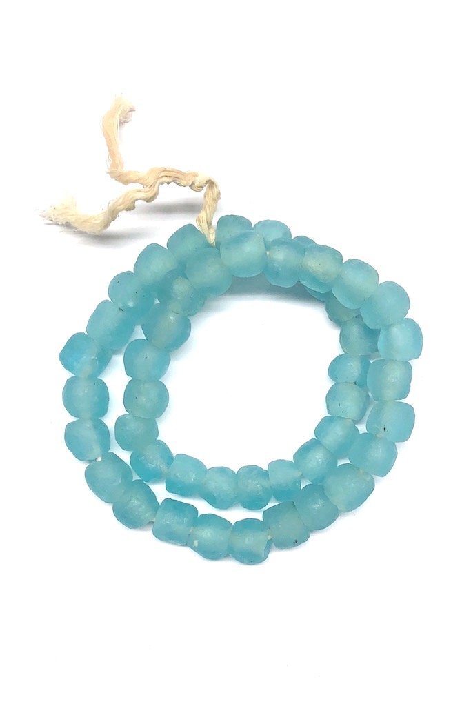 Recycled Glass Beads - Turquoise Blue-ThisBlueBird - Modern Vintage