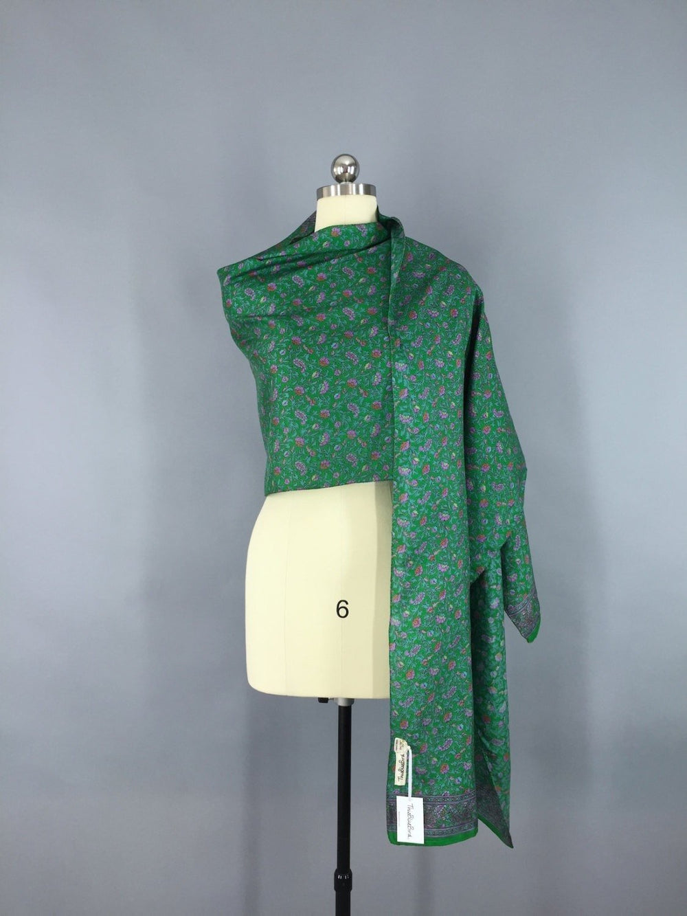 Buy Deep Green Block Print Scarf - La Joie Buy Deep Green Block Print Scarf - La Joie