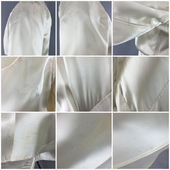 Vintage 1920s - 1930s Satin Wedding Dress - ThisBlueBird