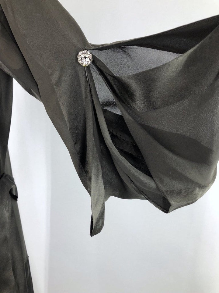 Vintage 1920s 1930s Silk Dress with Matching Vest - ThisBlueBird