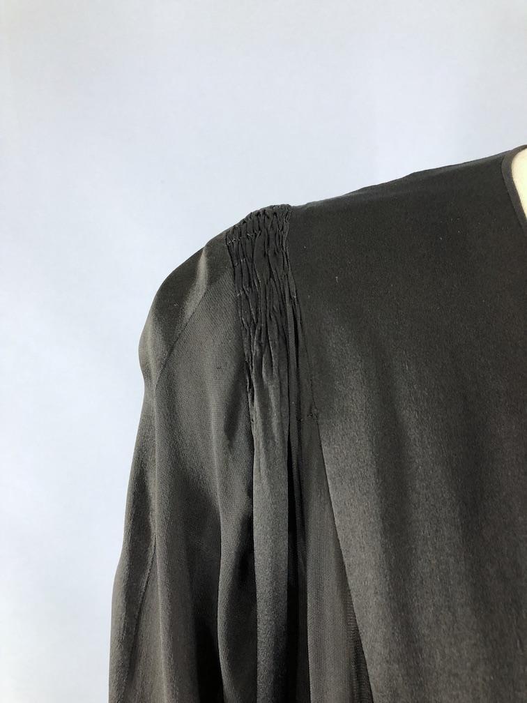 Vintage 1920s 1930s Silk Dress with Matching Vest - ThisBlueBird