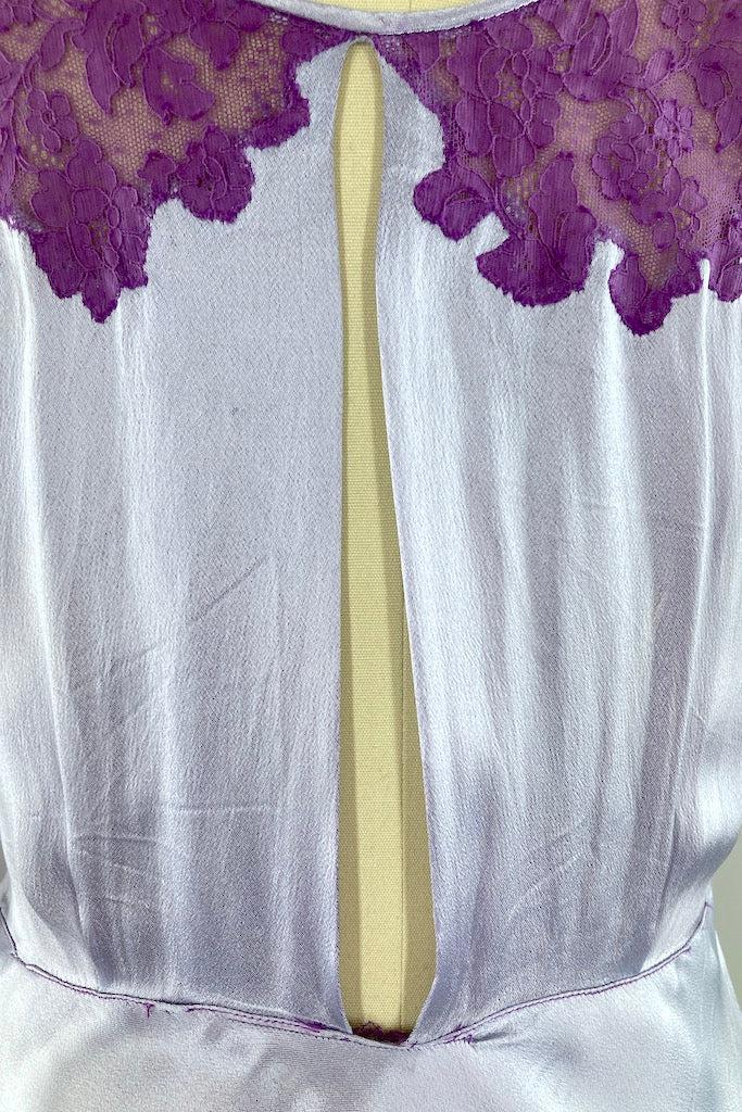 Vintage 1930s Lavender Satin Gown-ThisBlueBird