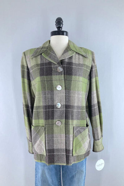 Vintage 1940s-1950s Pendleton Wool Jacket-ThisBlueBird