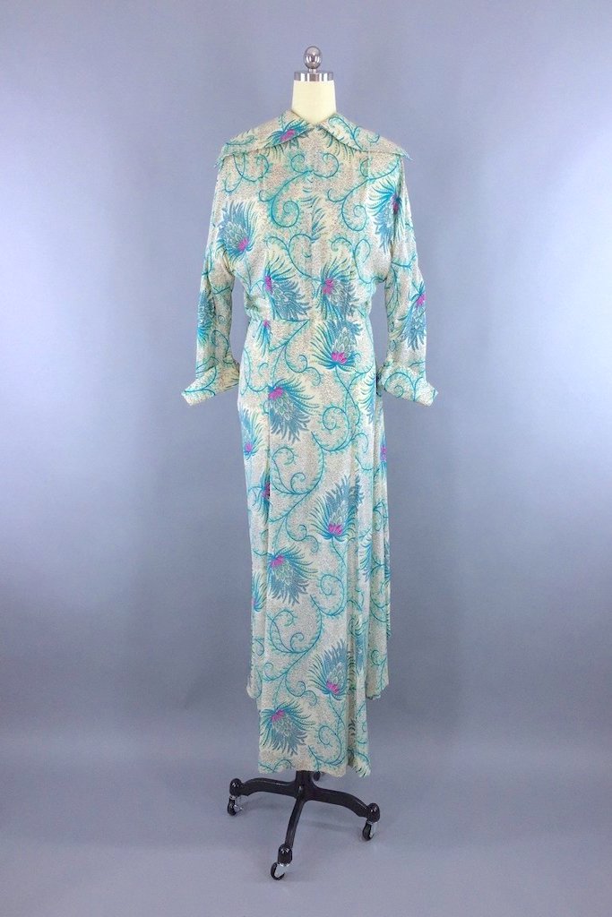 Vintage 1940s Henri Bendel Dress-ThisBlueBird