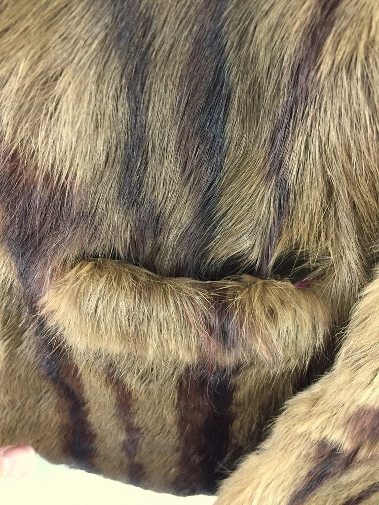 Vintage 1940s Small Dark Brown Fur Stole Wrap - ThisBlueBird